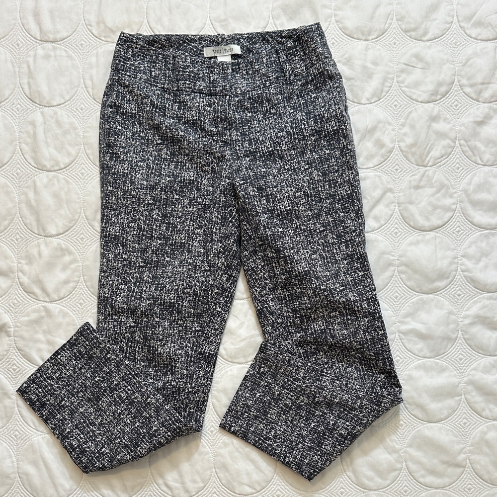 White House Black Market Monochrome Ankle Trousers